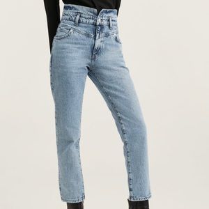 Mango mom high waisted jean